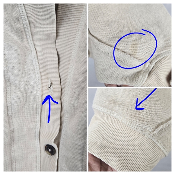 We The Free Beige Button-Up Oversized Cardigan - Picture 11 of 13